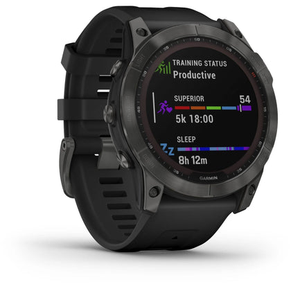 Garmin Fenix 6X Pro Solar 51mm Smartwatch - Carbon Grey/Black ** Boxed **