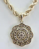 9ct Gold Diamond Rope Chain 18"