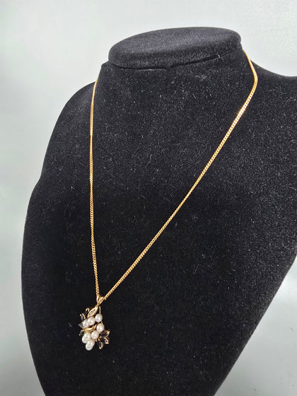 9CT Gold Necklace With Pendent 375 5.6G 16