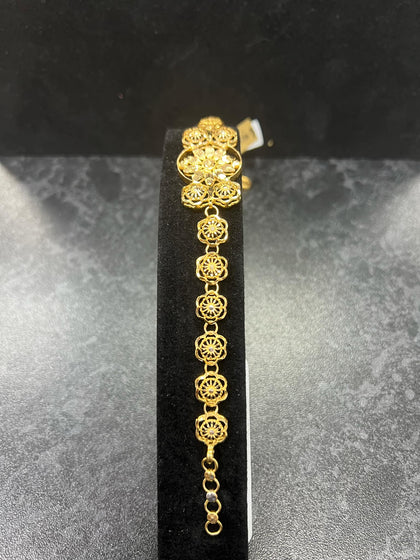 21ct Ladies Bracelet, 16.11g