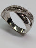 9ct White Gold Puzzle Style Ring
