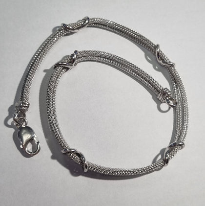 Silver choker 16