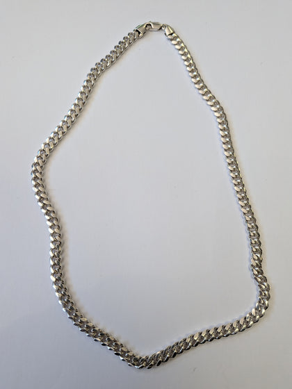 Silver Curb Chain 20