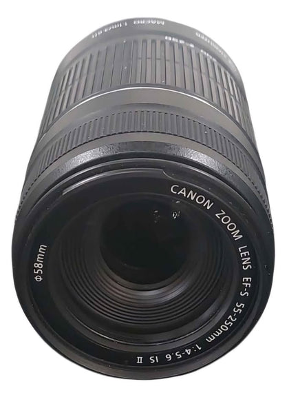 Canon EF-S 55-250mm f/4-5.6 is II black lens unboxed