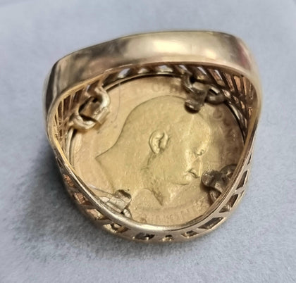Half Sovereign Ring Size 