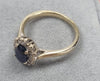 9ct White Gold Daimond /Sapphire Ring