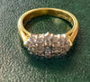 18CT 4G Diamond Yellow Gold Ring Size-I