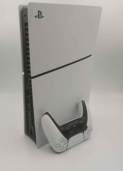 PlayStation 5 Slim Digital Edition Console, 1TB, White, With White Pad, Unboxed