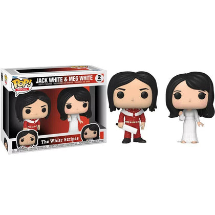 ** Collection Only ** Rocks The White Stripes Jack White Meg White Funko Pop Vinyl 2 Pack