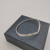 9K White Gold Hallmarked 375 Bangle, 4.9Grams, Box Included, Width: Approx. 2.5 Inches