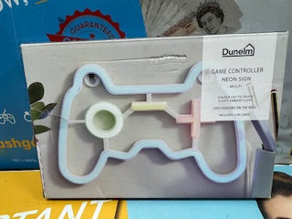 Dunelm Acrylic Game Controller Neon Sign Modern.