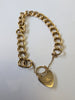 9ct Gold Ladies Charm Bracelet With Locket