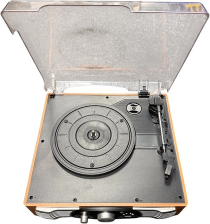 1 By One Belt-Drive 3-Speed Stereo Turntable