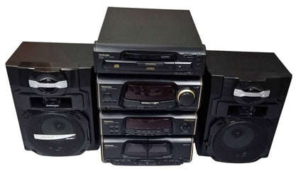 Technics SA-EH600 Stereo Stack System HiFi Separates with 2 X Speakers In Black Model No: BCD2787i