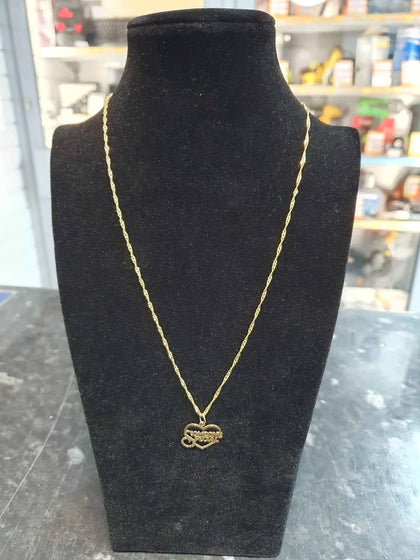 9ct Yellow Gold Necklace 18