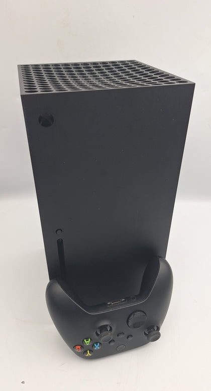 Microsoft Xbox Series X 1TB black gaming console with 1 controller and all leads BOXED