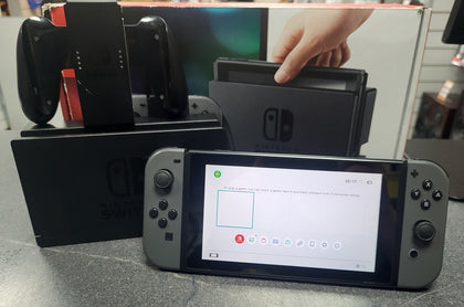Nintendo Switch Console, 32GB + Grey Joy-Con, Boxed
