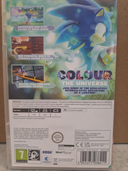 SEGA Sonic Colours Ultimate Switch game