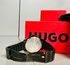 HUGO #FIRST Men's Black IP Bracelet Watch
