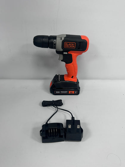 Black & Decker 18V 1 x 1.5Ah Li-Ion Cordless Drill Driver BCD001