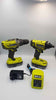 Ryobi R18PD3 & R18ID2 18v Percussion Drill & Impact Driver Set WITH 2 BATTERIES