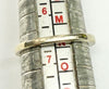 9ct white gold & diamond eternity ring size m1/2