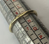 9ct yellow gold solitaire diamond twist ring size M