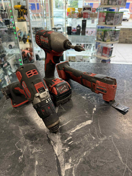 Milwaukee M18 Tool Bundle - Impact Driver, Combi Drill & Multi Tool / x1 4.0aH Battery