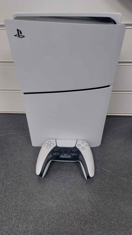 PlayStation 5 slim digital edition white 1TB unboxed has some marks and discolouration on pad