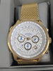 Rotary Men's Gold Plated Stainless Steel Bracelet Watch