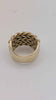 9ct thick Yellow Gold ring 21.4g size u