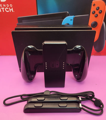 Nintendo Switch Console, 32GB + Neon Red/Blue Joy-Con, Boxed