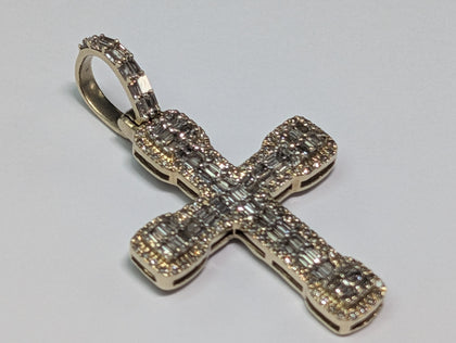 10CT GOLD DIAMOND CROSS PRESTON STORE