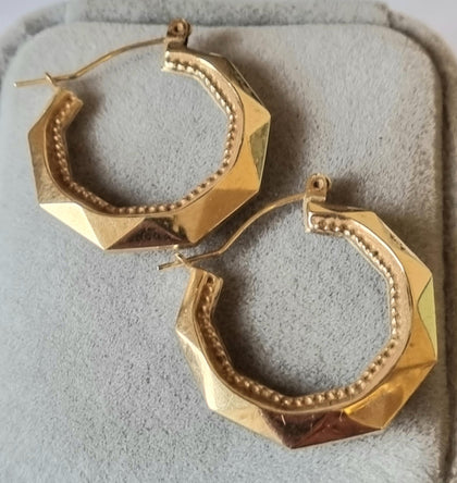 9ct Gold Hoop Earrings