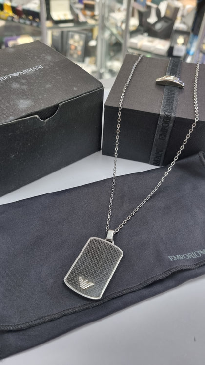 EMPORIO ARMANI DOG TAG CHAIN LEYLAND