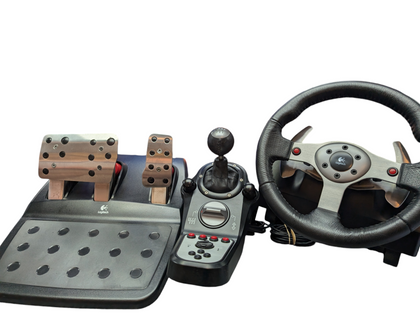 LOGITECH G25 GAMING WHEEL WITH PEDALS & GEAR STICK PRESTON STORE