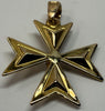 9ct Gold Maltese Cross with CZ stone
