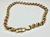 9ct gold belcher bracelet 8.5"