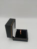 9k Gold DIA Ring with 3 red stones Size P 1.7G weight Hallmarked(375)&Tested