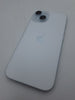 **LIKE NEW** Apple iPhone 15 256GB light blue unlocked boxed smartphone 100% batt health