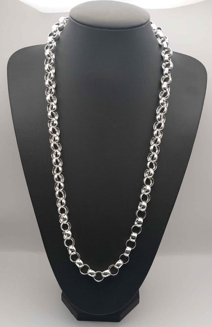 BRAND NEW 925 silver belcher style chain 86.9g 28