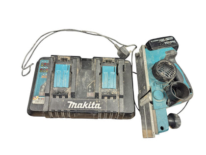 Makita Bkp180 Planer 18v and Makita double charger DC18RD