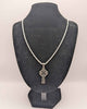 *BRAND NEW* 925 STERLING SILVER CHAIN WITH CELTIC CROSS 22" 19.0G, BOXED