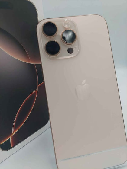 Apple iPhone 16 Pro Max 256GB Desert Titanium, Unlocked Boxed 100% Batt