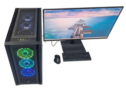 pc tower, Ryz7 5800x, RTX3060, 64GB ram, 4.5tb storage, with Samsung F32TU870VR 32
