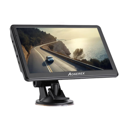 Sat Nav Aonerex GPS Navigation System With Sunshade For Car Truck Motorhome 7 Inch Touchscreen 8GB 256MB Satellite Navigator Device With Latest UK.