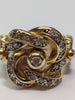 9CT Swirl Style Ring - Size V