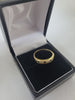 18K Gold Ring with Black & White Stones, 750 Hallmarked, 3.01Grams, Size: M with Box