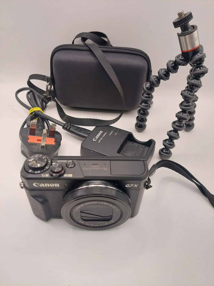 Canon PowerShot G7 X Mark II 20.1MP With Battery Charger Pack & Mini Tripod