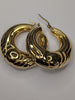 9ct gold bold hoop earrings